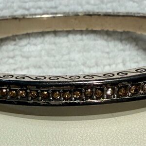 Brighton Silver and Brown Gem Bracelet